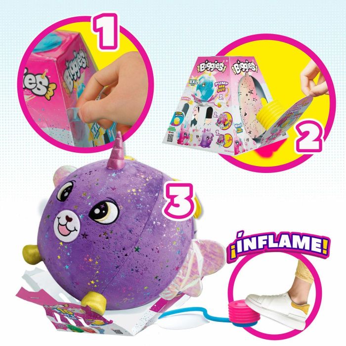 Peluche Eolo Morado Felpa Plástico 45 x 45 x 45 cm Hinchable (4 Unidades) 3 Peluche Eolo Morado Felpa Plástico 45 x 45 x 45 cm Hinchable (4 Unidades) 3
