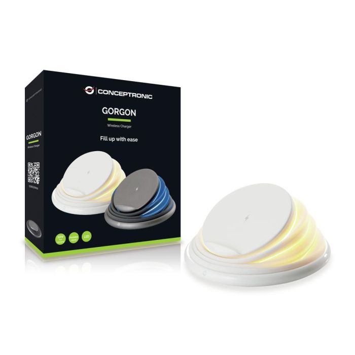 Cargador Inalambrico Conceptronic Gorgon02 W Qi 10 W 1 Cargador Inalambrico Conceptronic Gorgon02 W Qi 10 W 1