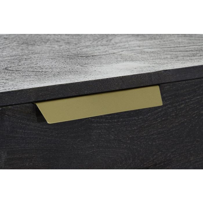 DKD Home Decor Buffet Moderno Negro Dorado 41 x 77 x 145 cm 3