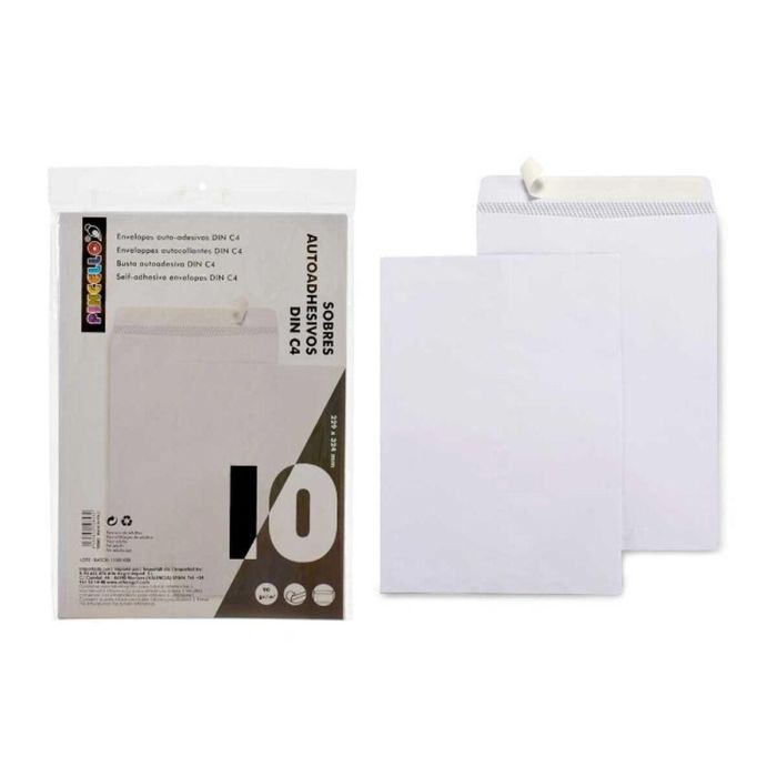 Sobres Pincello 229X324-10 Blanco Papel 229 x 324 mm (48 Unidades) 2