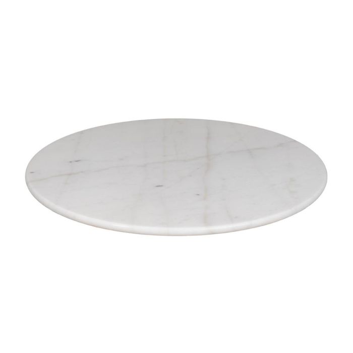 Tablero Mesa Redondo Blanco Mármol Salón 70 X 70 X 1,80 cm