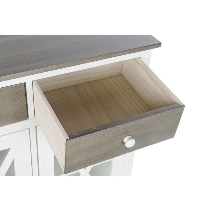 Cajonera DKD Home Decor Blanco Gris Cristal Álamo Cottage 80 x 40 x 85 cm 4 Cajonera DKD Home Decor Blanco Gris Cristal Álamo Cottage 80 x 40 x 85 cm 4