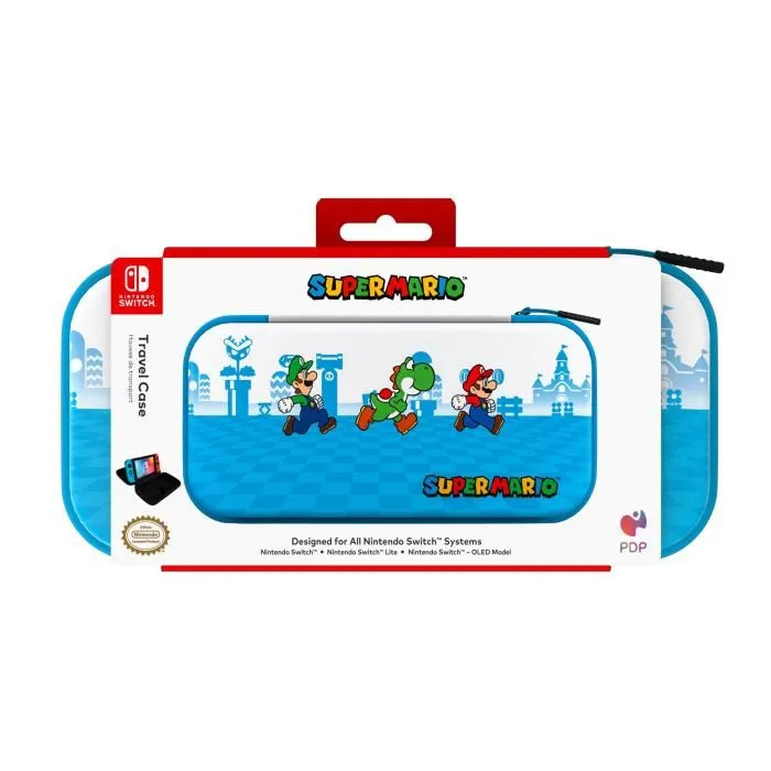 PDP Estuche de Transporte Mario Escape para Nintendo Switch - Azul PDP0708056071004 4