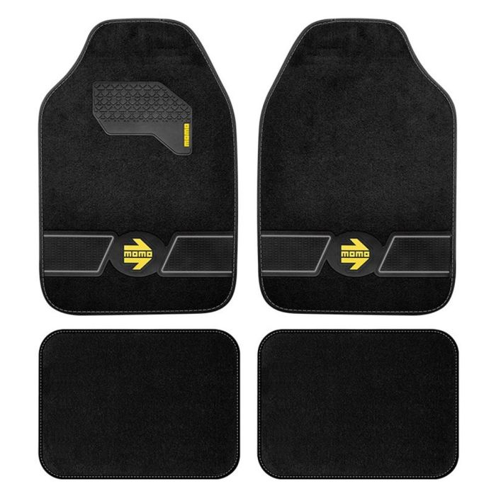 Set Alfombras Fun Blk-Grey 4 Piezas MOMLCM4FUBG Set Alfombras Fun Blk-Grey 4 Piezas MOMLCM4FUBG