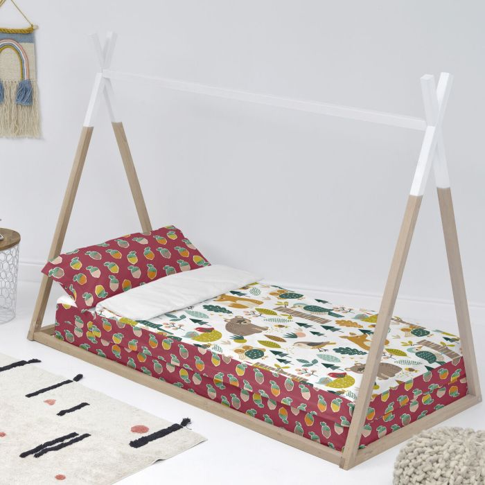 Saco Nórdico con Relleno HappyFriday Moshi Moshi Harvestwood Multicolor 90 x 200 cm 4