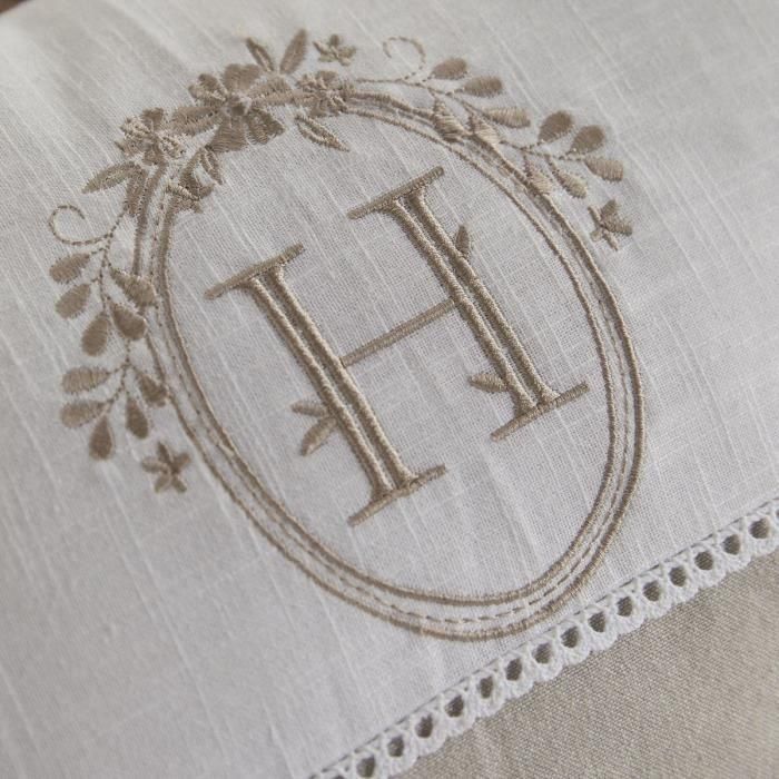 Today TOD1700216563756 Cojín Charme Estampado Chambray Bordado Berenice 30 x 50 cm 1