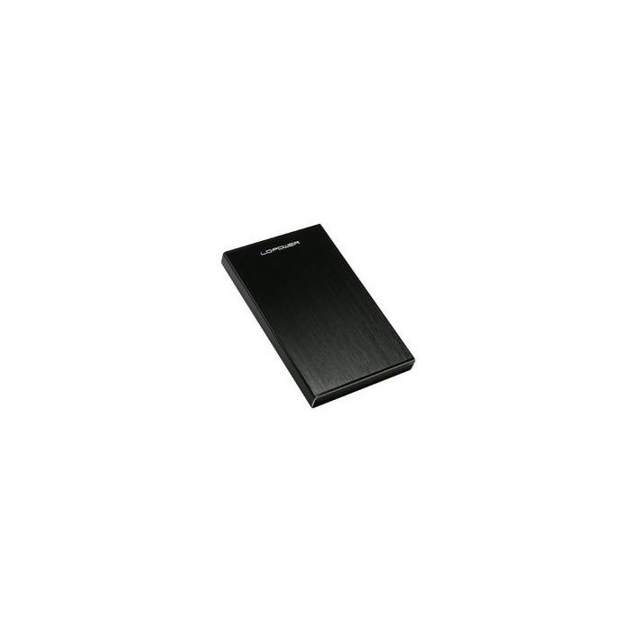 LC-Power LC-25U3-Becrux Carcasa Externa para Disco Duro 2.5" SATA USB 3.0 5 Gbit/s Negro Aluminio Plug & Play