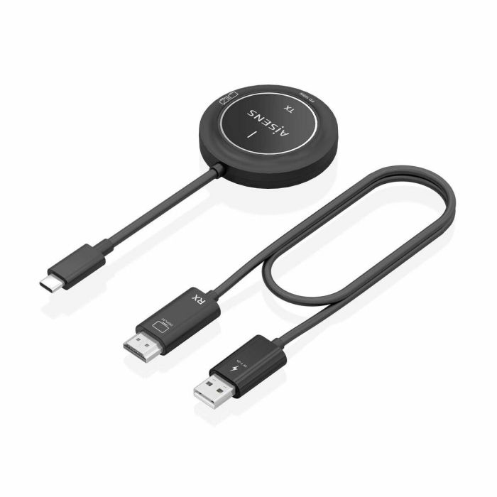 AISENS ASWL-H2KC30M004-BK Extensor AV Inalámbrico USB-C a HDMI 1080P 60Hz 30m con Carga PD 100W Plug & Play Negro 10 AISENS ASWL-H2KC30M004-BK Extensor AV Inalámbrico USB-C a HDMI 1080P 60Hz 30m con Carga PD 100W Plug & Play Negro 10
