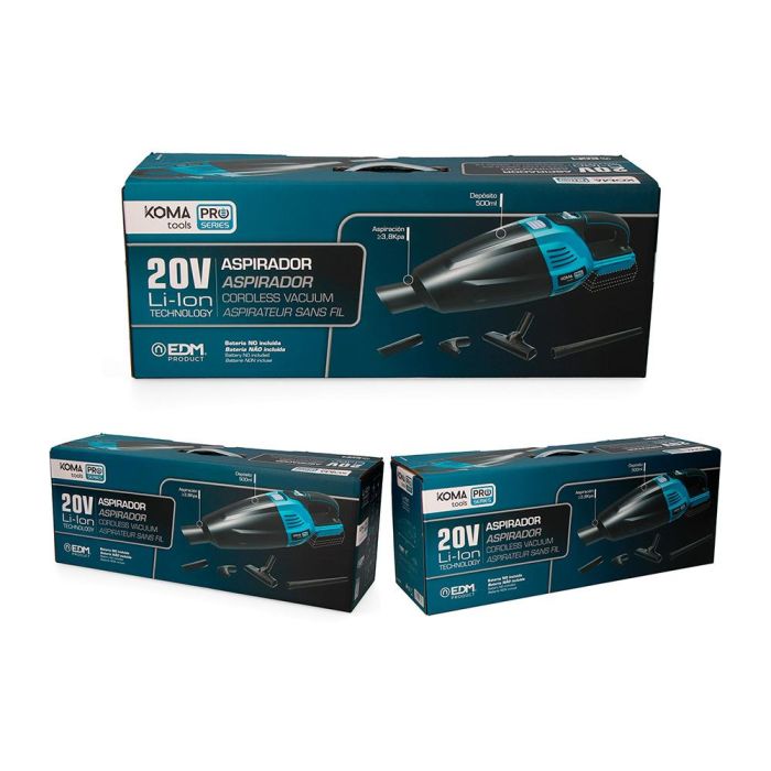 Koma Tools 20v-as Aspiradora de Mano 20V (sin batería ni cargador) 45,5 x 13,5 cm 3