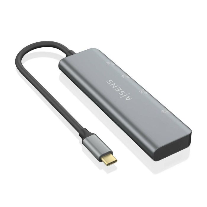 Hub USB Aisens A109-0763 Gris (1 unidad) 2