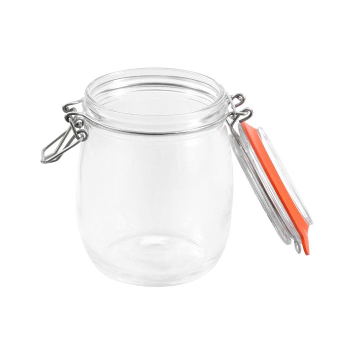 Tarro Hermético de Vidrio con Cierre Clip 750 ml - La Mediterranea (12 Unidades) 11 Tarro Hermético de Vidrio con Cierre Clip 750 ml - La Mediterranea (12 Unidades) 11