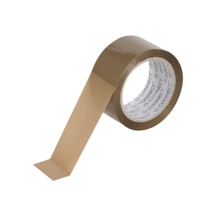 Cinta Adhesiva Q-Connect Polipropileno Havana 100 Mt X 50 mm Para Embalaje 6 unidades 1