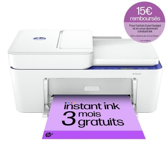 Impresora todo en uno HP Deskjet 4230e de inyección de tinta en color, copia y escaneo: 3 meses de tinta instantánea incluida con HP+ Impresora todo en uno HP Deskjet 4230e de inyección de tinta en color, copia y escaneo: 3 meses de tinta instantánea incluida con HP+