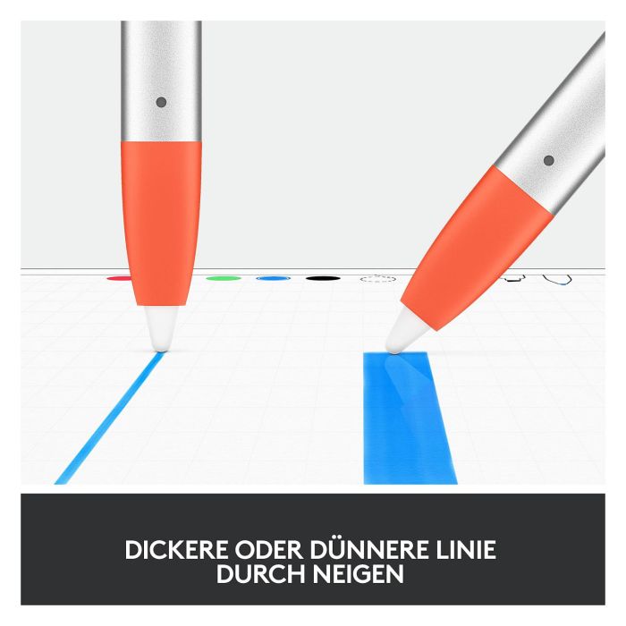 Logitech 914-000034 Lápiz Digital Crayon para iPad con Tecnología Apple Pencil y Carga Lightning 2