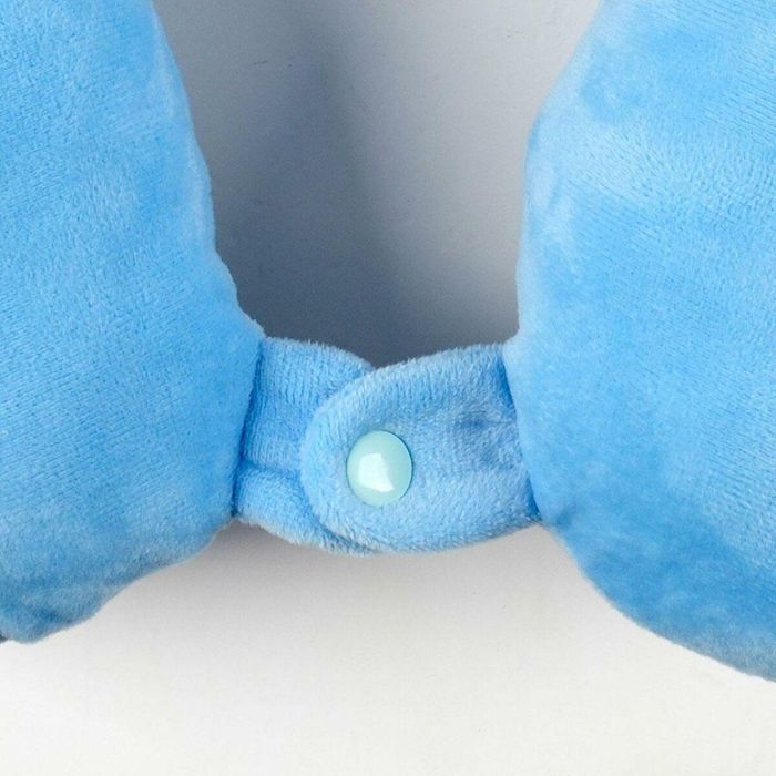 Cerdá Cojín de Viaje Stitch con Aplicaciones para Niños, Edad Mínima 3 Años, Color Azul 1