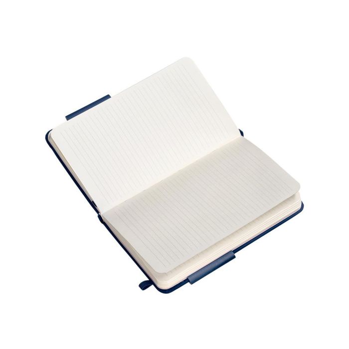 Cuaderno Con Gomilla Antartik Notes Tapa Dura A6 Hojas Rayas Azul Marino 100 Hojas 80 gr Fsc 8