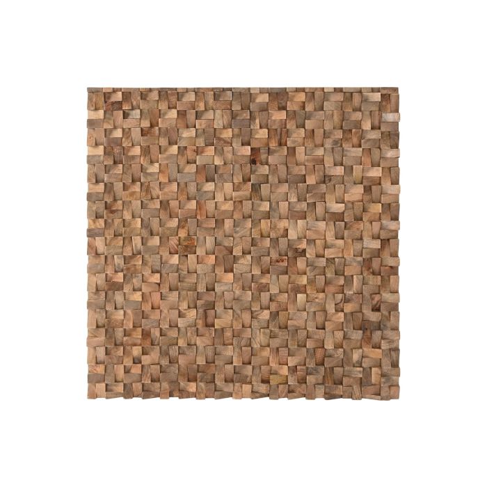 DKD Home Decor Decoración de Pared Moderna Escultórica de Troncos en Madera de Mango Color Natural de 90x90x4.5 cm DKD Home Decor Decoración de Pared Moderna Escultórica de Troncos en Madera de Mango Color Natural de 90x90x4.5 cm