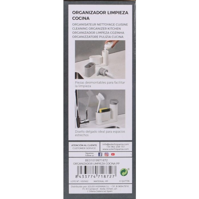 Organizador de limpieza para cocina PP Quttin (12 Unidades) 4 Organizador de limpieza para cocina PP Quttin (12 Unidades) 4