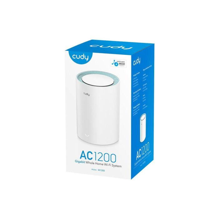 Cudy M1300 1-PACK sistema Wi-Fi Mesh (Wi-Fi en malla) Doble banda (2,4 GHz / 5 GHz) Wi-Fi 5 (802.11ac) Blanco Interno 3 Cudy M1300 1-PACK sistema Wi-Fi Mesh (Wi-Fi en malla) Doble banda (2,4 GHz / 5 GHz) Wi-Fi 5 (802.11ac) Blanco Interno 3