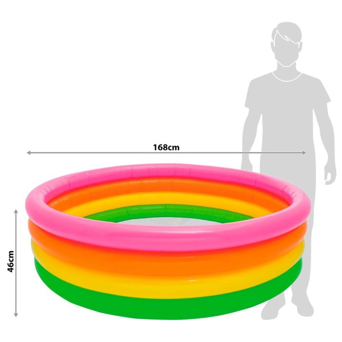 Intex Piscina Hinchable 4 Aros Sunset 56441 168 cm 780L para Niños 3