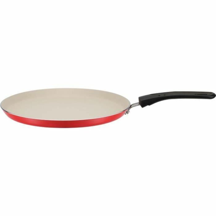 GSW 456715 Crepera de Aluminio 26 cm con Espátula, Exterior Silicona Roja, Para Todo Tipo de Fuegos Incluida Inducción 0 GSW 456715 Crepera de Aluminio 26 cm con Espátula, Exterior Silicona Roja, Para Todo Tipo de Fuegos Incluida Inducción 0