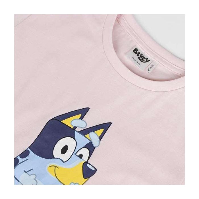 Cerdá Pijama Corto Single Jersey Bluey Talla 4 Años Rosa 3