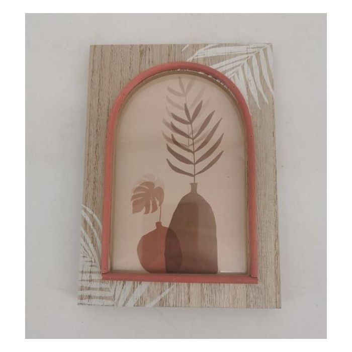 Marco Foto 10X15 Boho DKD Home Decor Natural Terracota 1.4 x 18 x 13 cm (12 Unidades)