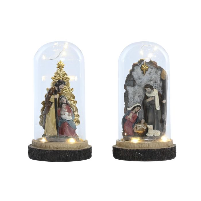 Nacimiento Navidad Tradicional DKD Home Decor Multicolor 10 x 21 x 10 cm (4 Unidades) 1