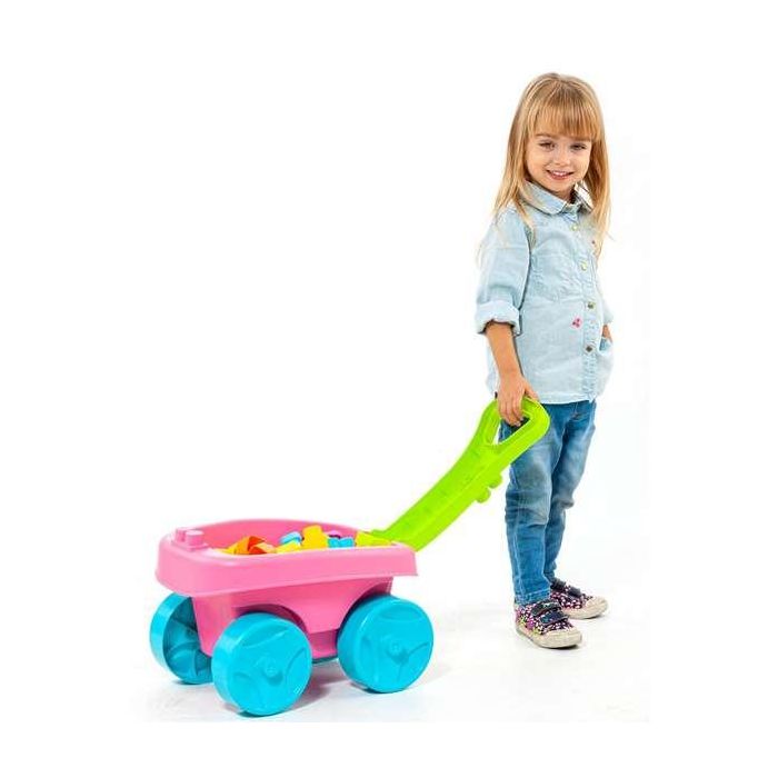 Vagon bloques rosa con 20 piezas 5 Vagon bloques rosa con 20 piezas 5