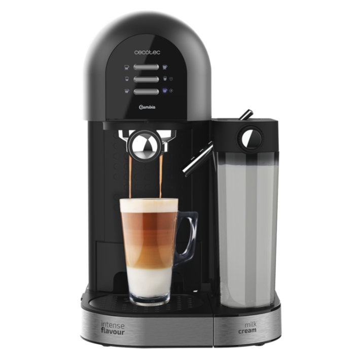 Cecotec 01590 Cafetera Eléctrica Totalmente Automática Máquina Espresso 1.7 L 1470W Acero Inoxidable Negro