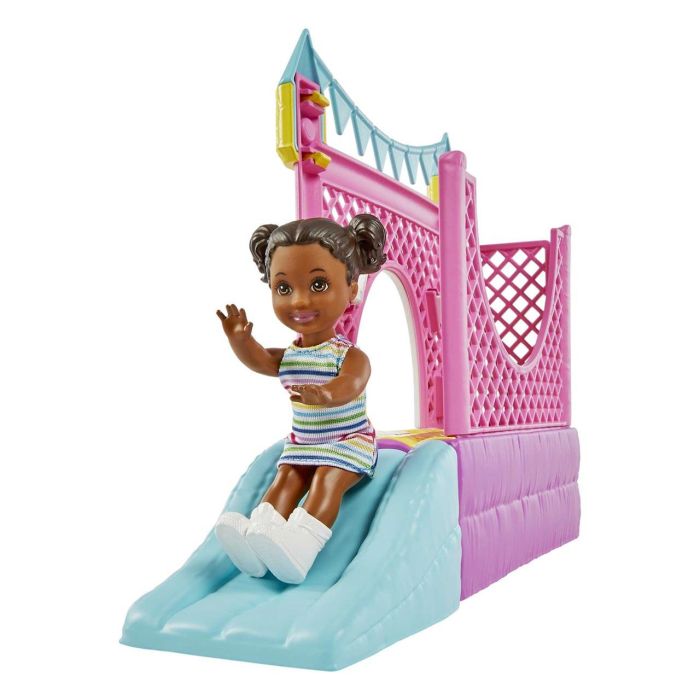 Muñeca Barbie Skipper Niñera Con Castillo Inflable Hhb67 Mat 1 Muñeca Barbie Skipper Niñera Con Castillo Inflable Hhb67 Mat 1