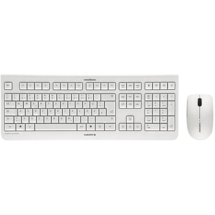 Cherry DW3000 Combo Teclado y Ratón Inalámbrico Blanco QWERTZ DE