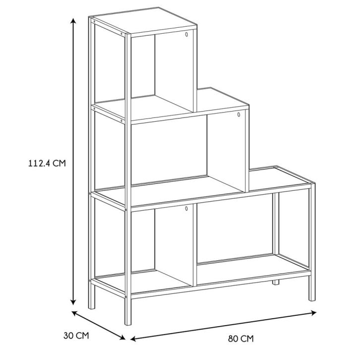 Estantería Escalera Home Deco Factory altura 112 EDISON  3