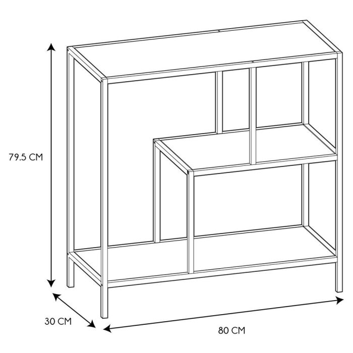 Estantería 80X30X79 Home Deco Factory cm EDISON  4