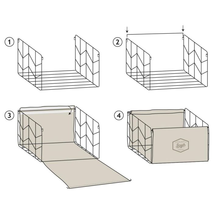 Cesta Plegable 35X23 Home Deco Factory altura 18 cm  6