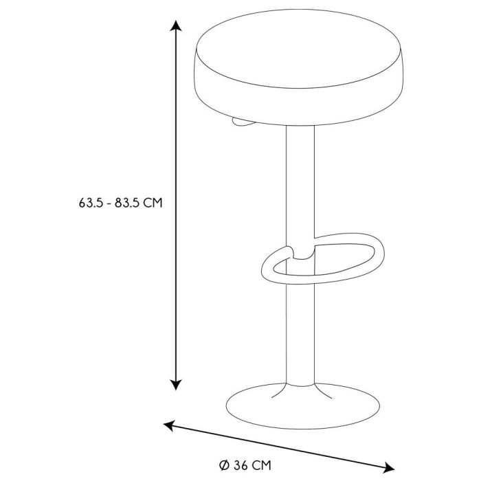 Taburete Bar Regulable Mumford Home Deco Factory 5