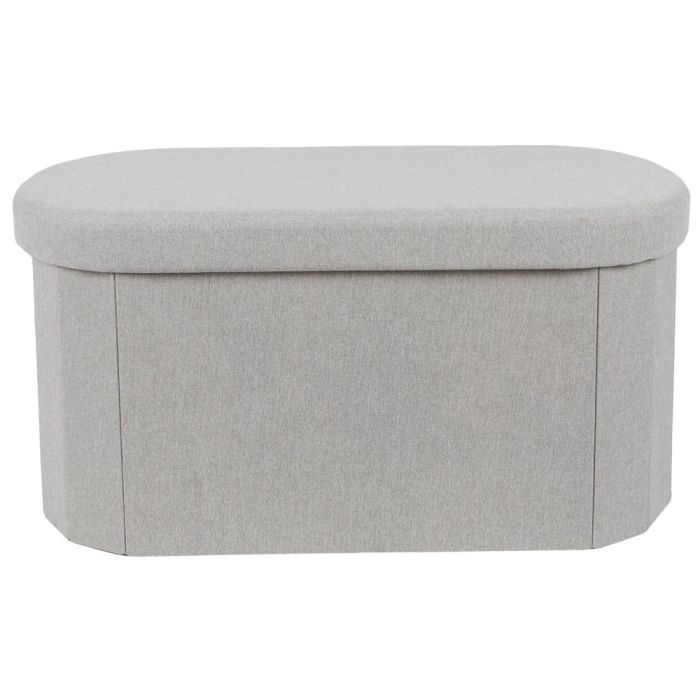 Banco-Puf Plegable Gris Oval Home Deco Factory 4