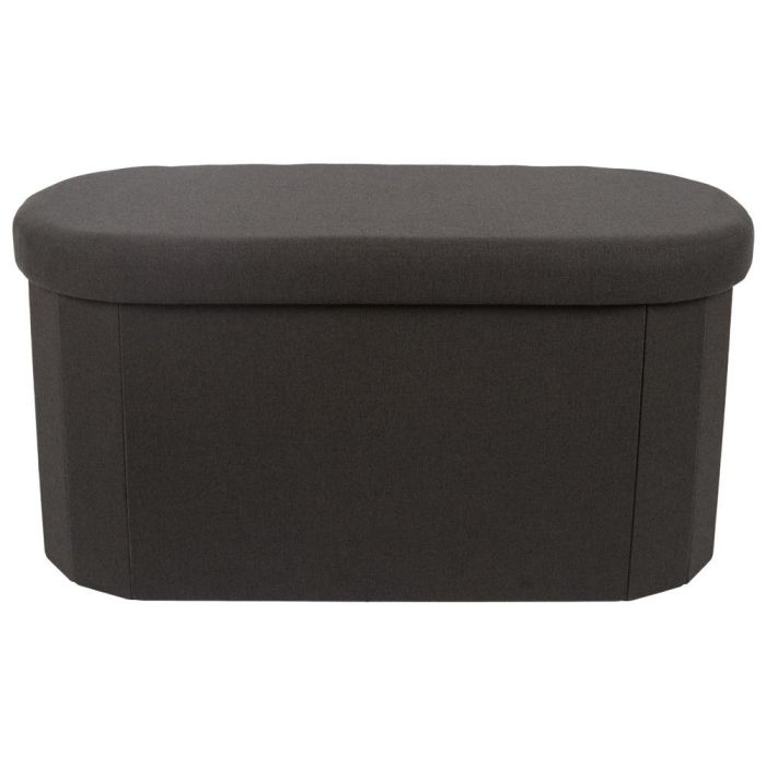 Banco-Puf Plegable Negro Oval Home Deco Factory 4