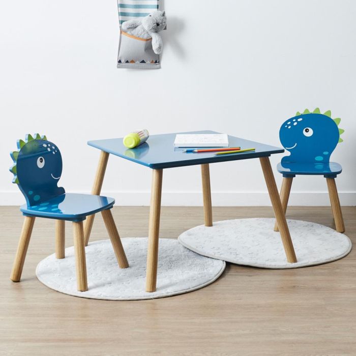 Mesa Con 2 Sillas Infantil Dinos Home Deco Kids 1