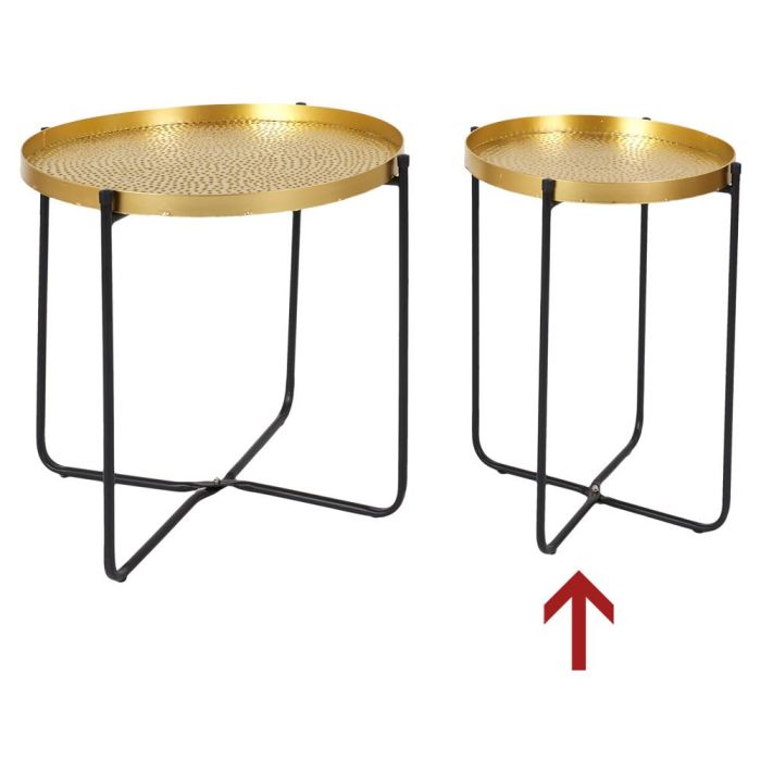 Mesa Auxiliar De Metal Home Deco Factory diámetro 35 cm  3