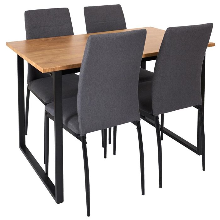 Juego De Mesa Con 4 Sillas Abbott Home Deco Factory