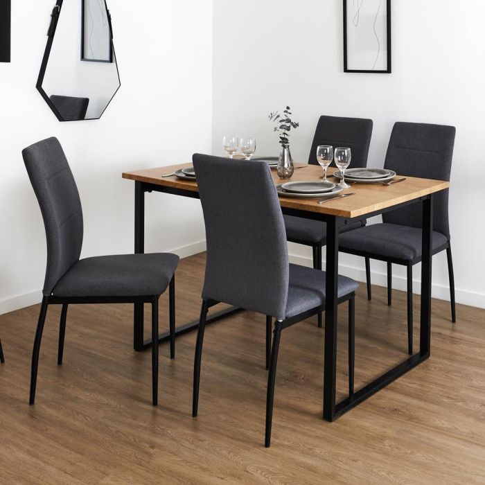 Juego De Mesa Con 4 Sillas Abbott Home Deco Factory 1