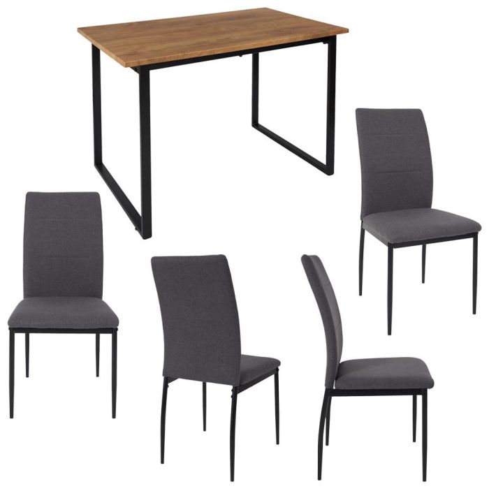 Juego De Mesa Con 4 Sillas Abbott Home Deco Factory 2