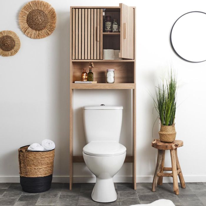 Mueble Wc Klaus 60X20 Home Deco Factory altura 166 cm  1