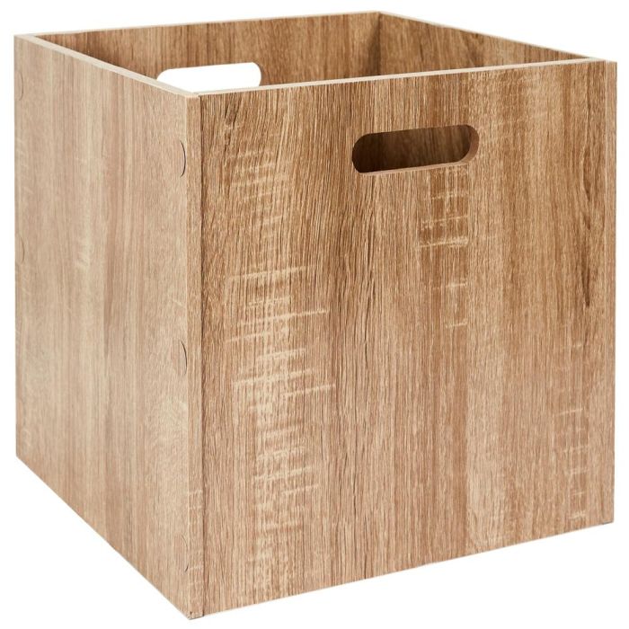 Cesta Orden Madera Home Deco Factory 30x30 cm