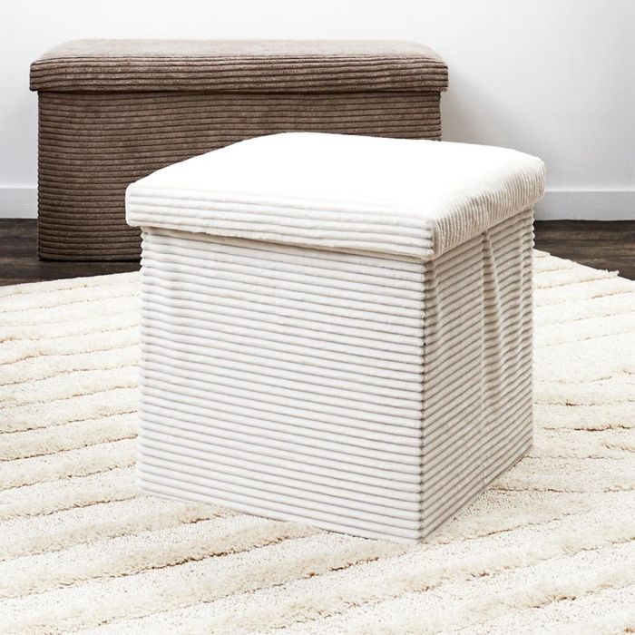 Caja-Puf Plegable Scott Beige Home Deco Factory 1