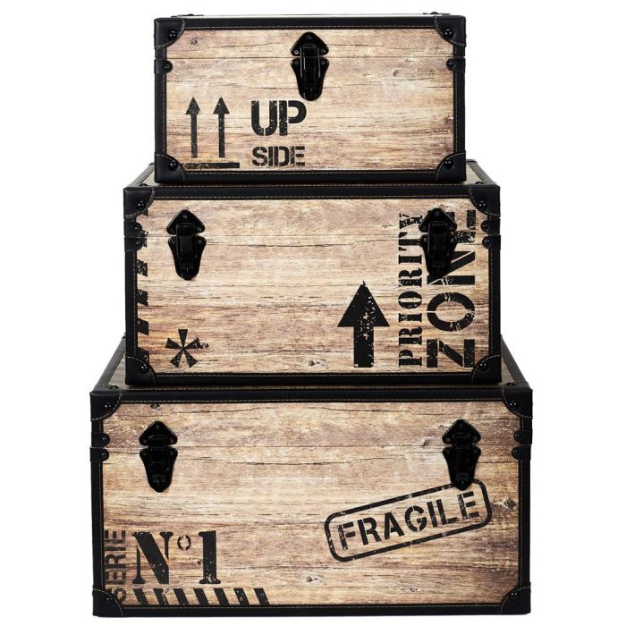 Juego De 3 Cajas-Baul Industrial Home Deco Factory 2