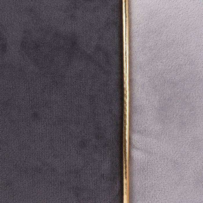 Cojín bicolor ribete en oro 30x50 cm 4
