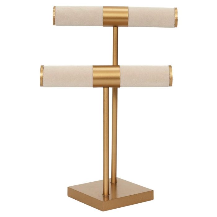 Porta Joyas Doble Beige-Dorado Home Deco Factory 2