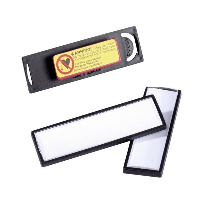 Caja de 25 Portanombres Clip Card con Iman 17X67Mm Durable 8132-01 1